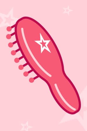 Illustrated image of hair brush