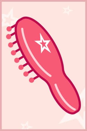Illustrated image of hair brush