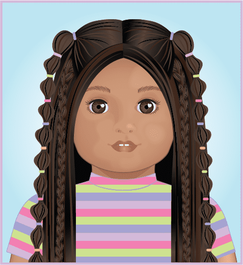 Bubble braid final look