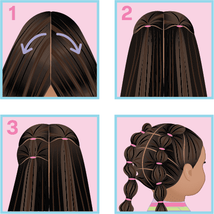 Bubble braid steps