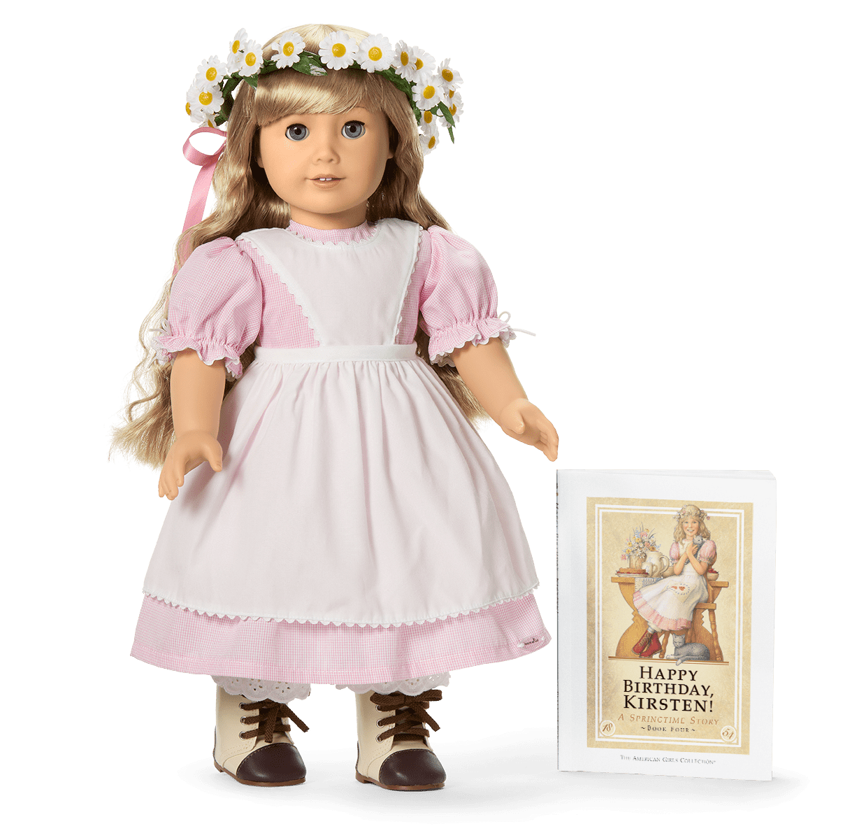 Kirsten Larson doll in her birthday outfit